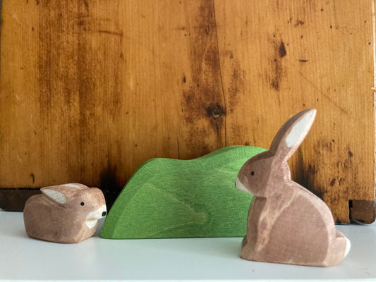 Wooden Rabbit Figures by Ostheimer - Abby Sprouts Baby and