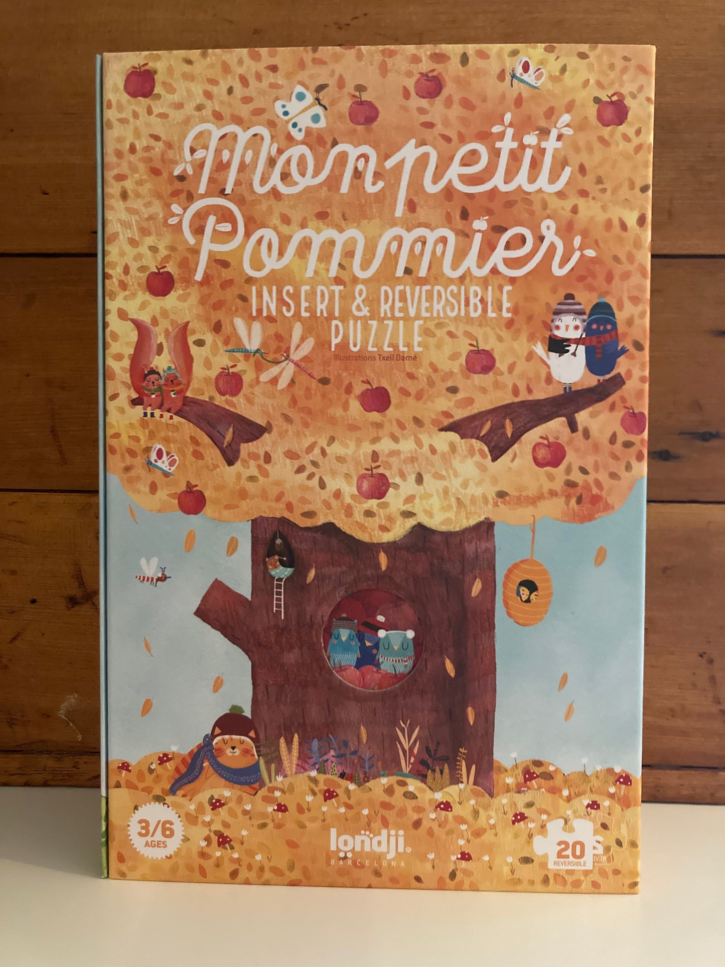 Puzzle - MON PETIT POMMIER, Insert & Reversible!