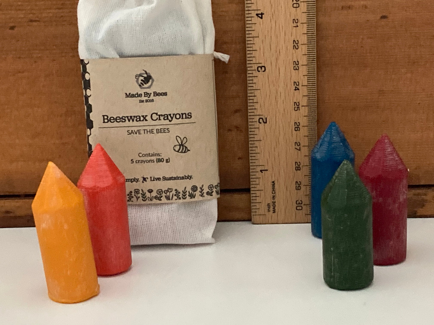 BEESWAX CRAYONS, Art - for Little Hands, 5 colours!