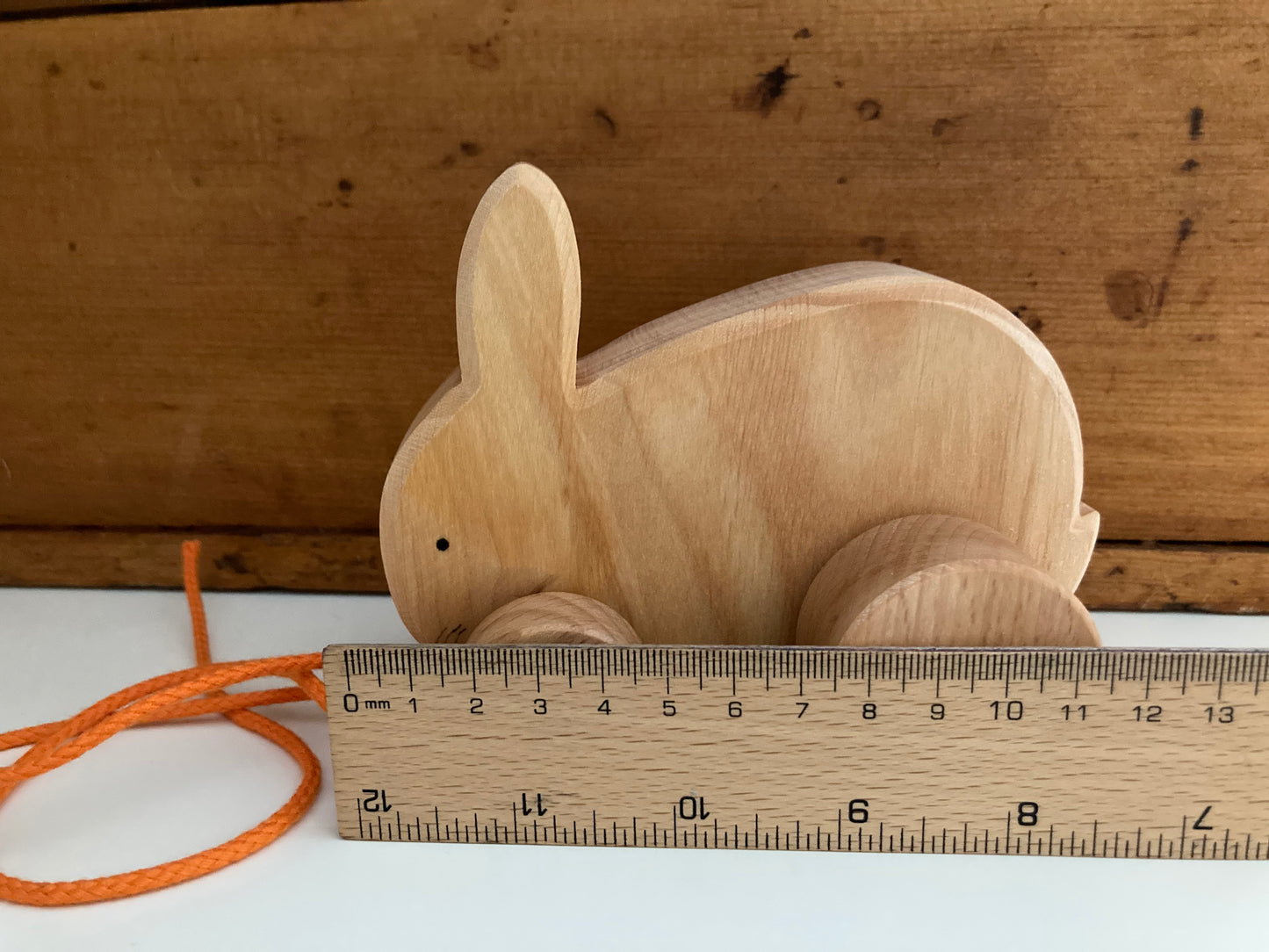 Jouet en bois, bébé - LAPIN BOB-a-LONG