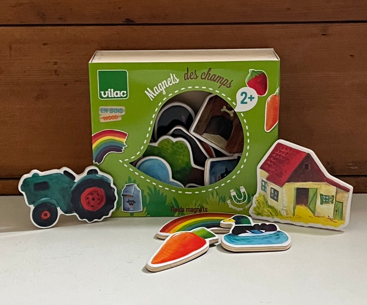 Acivity Set - Wooden MAGNETS, "On the Farm", 20 magnets!