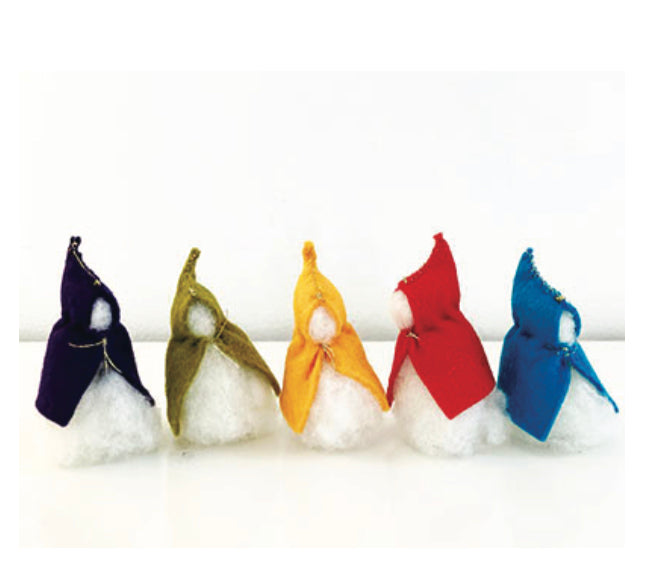 Crafting Kits - Felt GNOMES , makes 1 Gnome in a choice of 6 colours!
