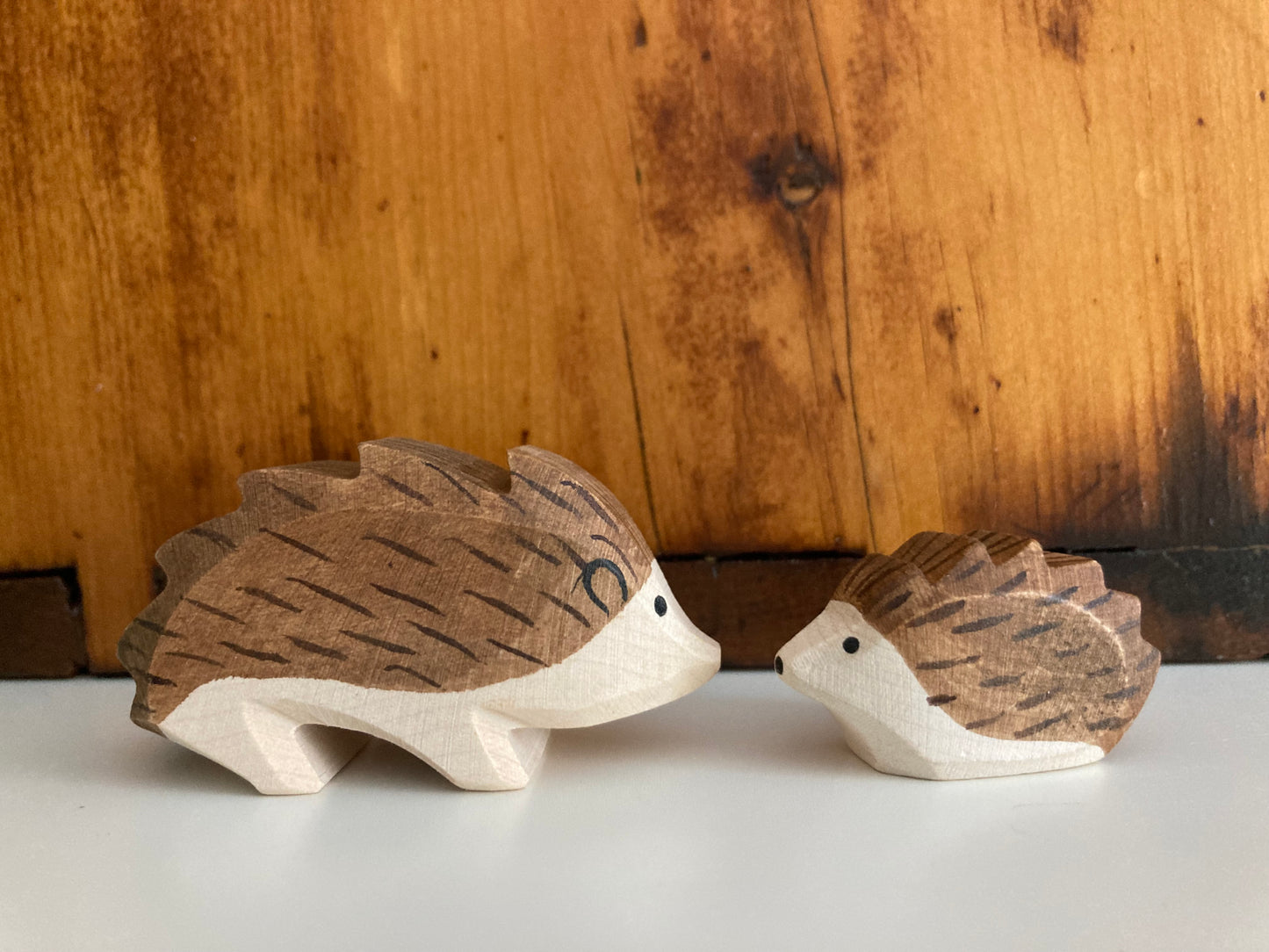 Wooden Dollhouse Play - HEDGEHOGS