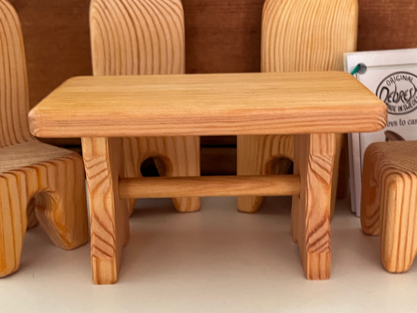 Wooden Dollhouse Furniture - DINING TABLE