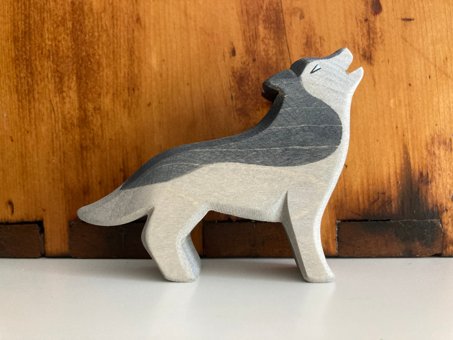 Wooden Dollhouse Play - WOLF HOWLING