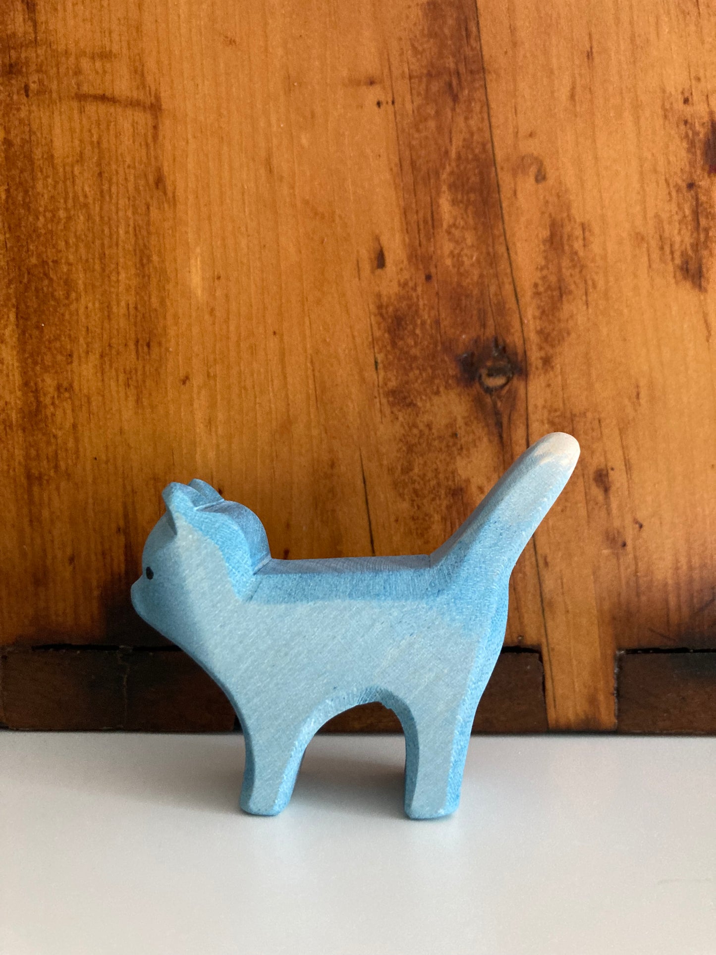 Maison de poupée en bois - CHAT, BLEU DE BRÊME