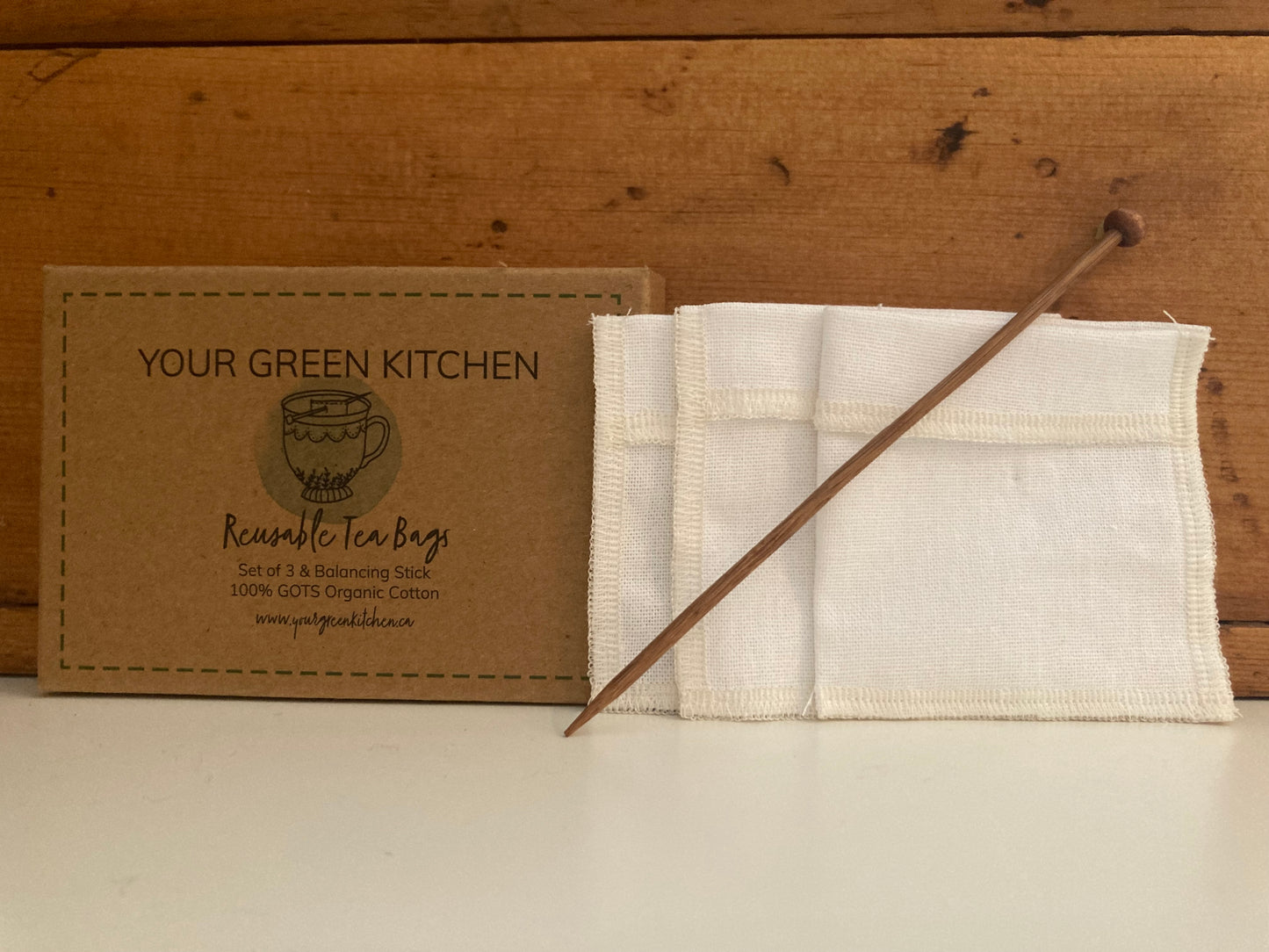 EcoHome - REUSABLE TEA BAGS in Organic Cotton